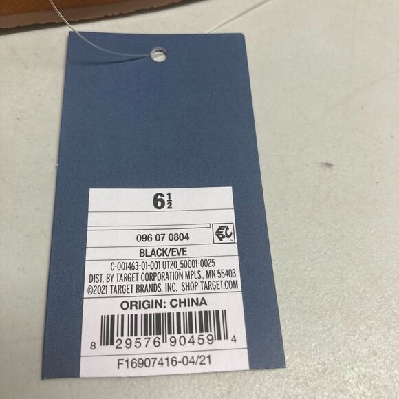 UNIVERSAL THREAD Women’s Black/Eve Slip On Sandals Size 6.5 - Picture 7 of 9